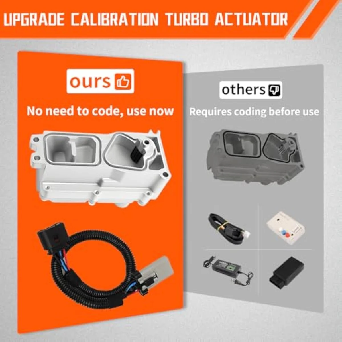 B.ZSSY 5494878RX Upgrade calibrate kit with bundled Detector accessory, adapter harness, and the four mounting screws — two long, two short.