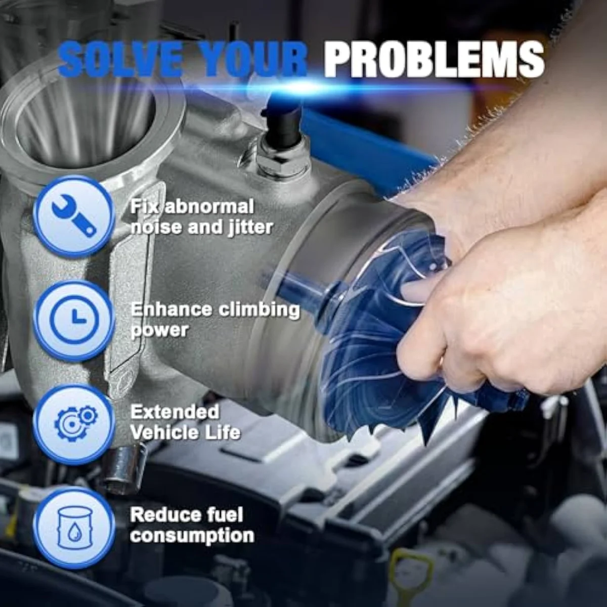 DOFOCH HE400VG / HE451VE turbocharger — the larger 400-450 mm frame for Cummins ISX / QSX Class-8 applications, distinct from the 6.7L Ram pickup HE351VE.