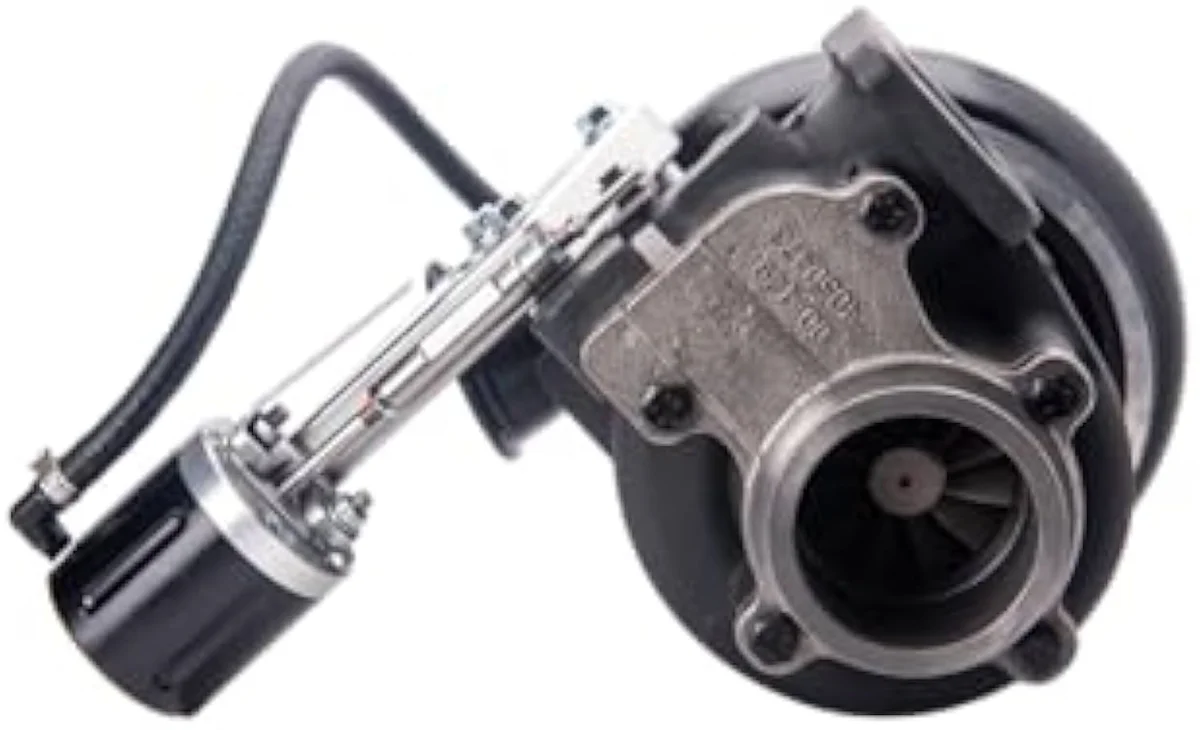 Side profile of the Fleece Performance HX35 Cheetah turbocharger showing the fixed-geometry HX35 frame.
