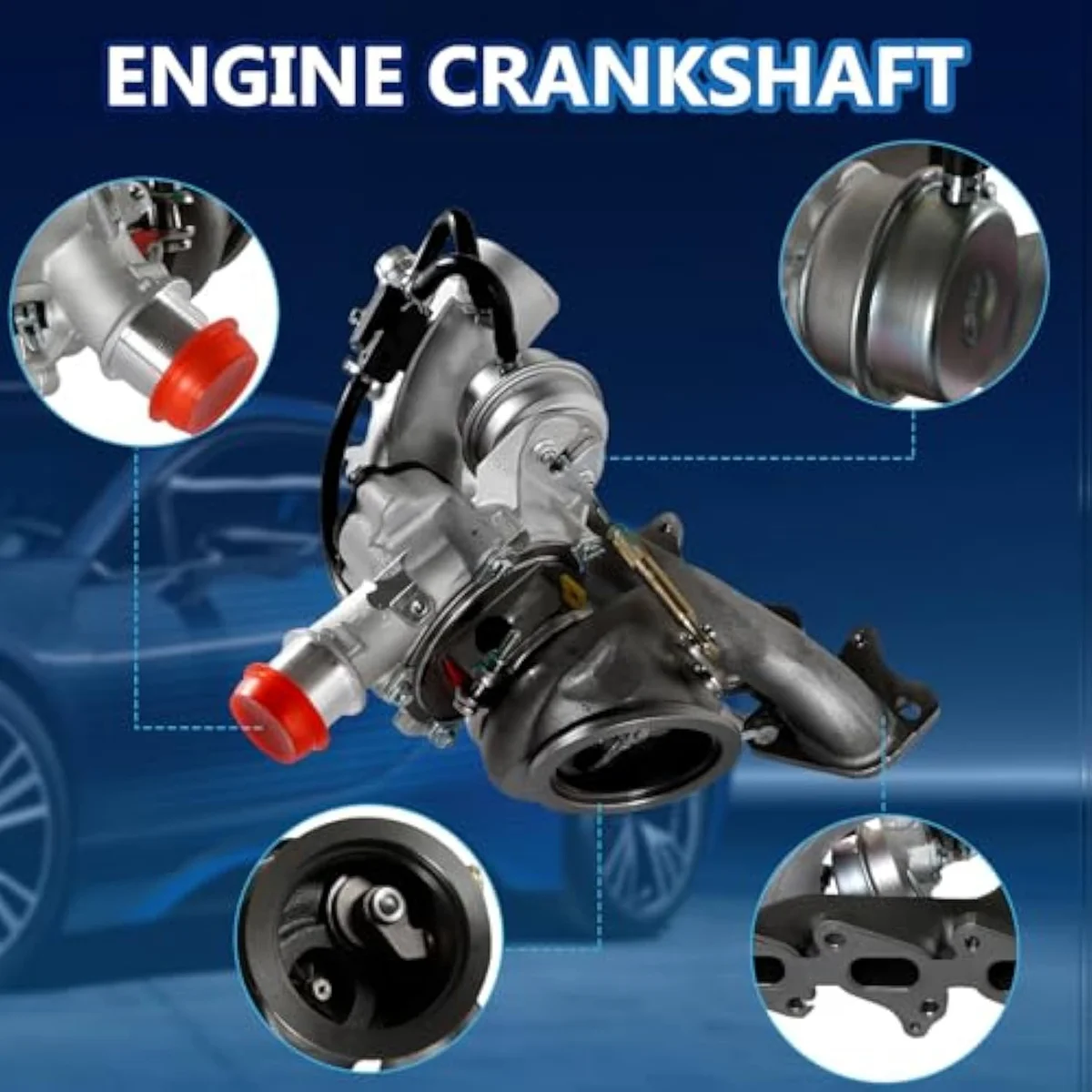 INGKAN 1.4L Cruze / Encore GT1446V turbocharger kit with the standard Garrett 1446-frame compressor housing and gasket set.