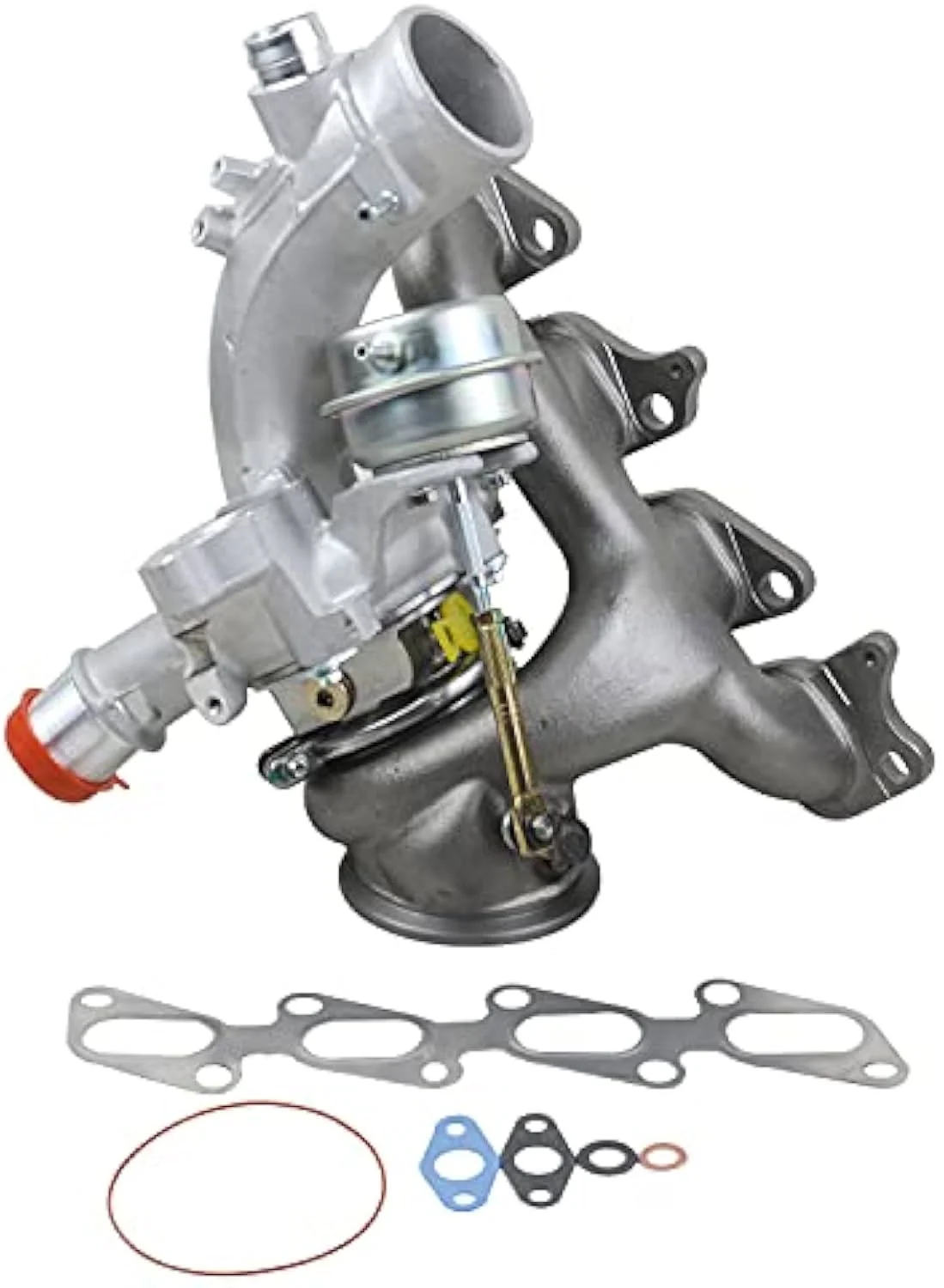 NEWZQ turbine housing exhaust outlet flange for the 1.4L A14NET / LUV cross-reference family.