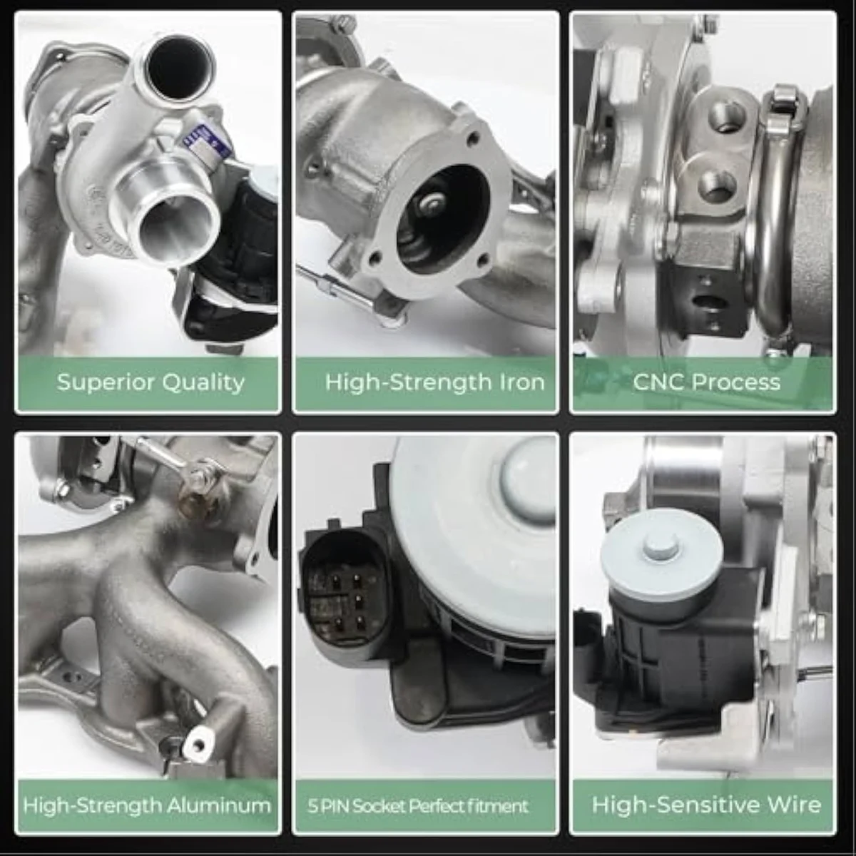 QBSELECAR 282312B760 EcoBoost 2.0L turbo with repair-kit format — Cluster C cross-shop on the 282312B760 OE chain at the lower-mid price band for owners reusing existing install hardware.