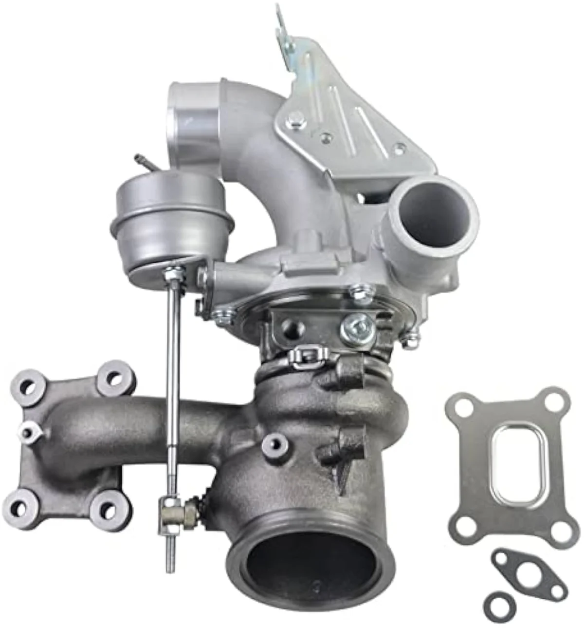 Weonefit EcoBoost 2.0L turbocharger oil and coolant supply-line connection points — the routing geometry buyers should photograph before unbolting the failed unit.
